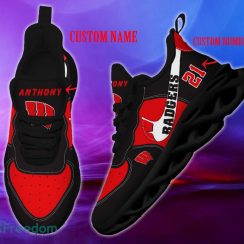 Wisconsin Badgers NFL Clunky Shoes Custom Number And Name Max Soul Sneakers - Wisconsin Badgers NFL Clunky Shoes _2