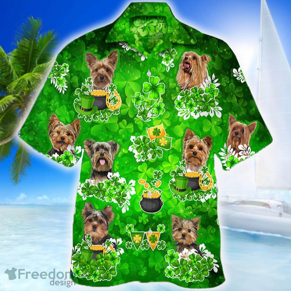 Yorkshire Terrier Happy St.patrick 3D Hawaiian Shirt Dog Lover Gift Beach image Yorkshire Terrier Happy St.patrick 3D Hawaiian Shirt Dog Lover Gift Beach - Yorkshire Terrier Happy St.patrick 3D Hawaiian Shirt Dog Lover Gift_1