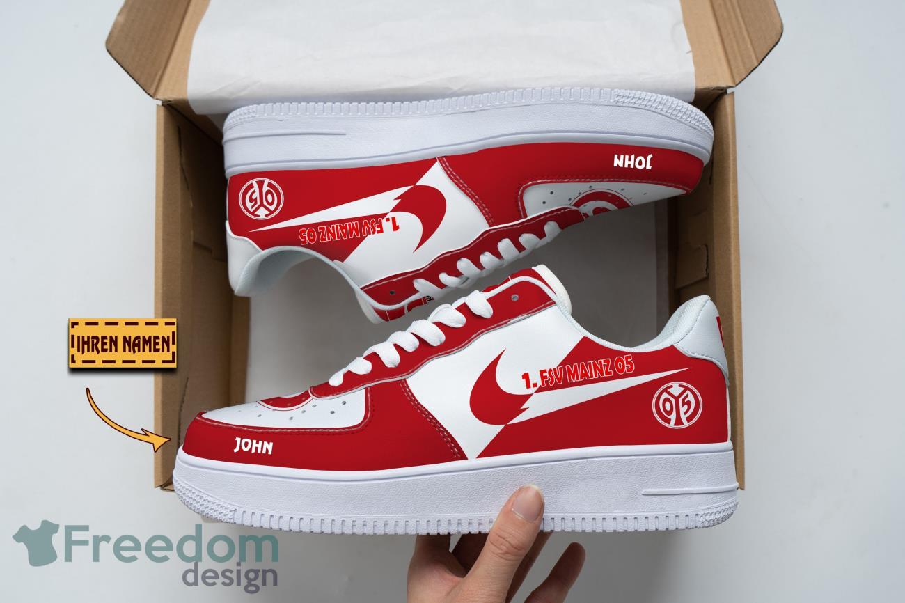 1. FSV Mainz 05 Air Force Shoes Sneakers Custom Name Shoes image 1. FSV Mainz 05 Air Force Shoes Sneakers Custom Name Shoes Product Photo 1