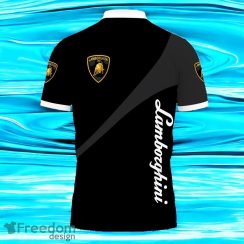 3D Printed Lamboghini Dark Grey Polo Shirt Style Gift For Men And Women Product Photo 2