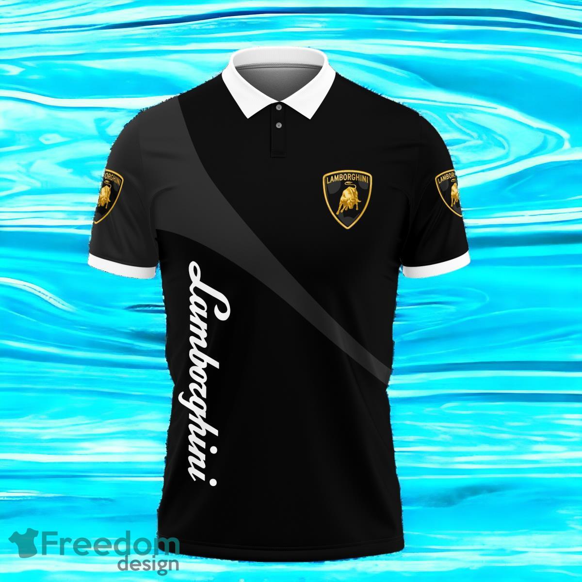 3D Printed Lamboghini Dark Grey Polo Shirt Style Gift For Men And Women image 3D Printed Lamboghini Dark Grey Polo Shirt Style Gift For Men And Women Product Photo 1