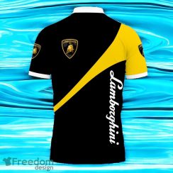 3D Printed Lamboghini Yellow Polo Shirt Style Gift For Men And Women Product Photo 2