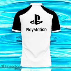 3D Printed Playstation Black Sleeve Polo Shirt Style Gift For Men And Women Product Photo 2