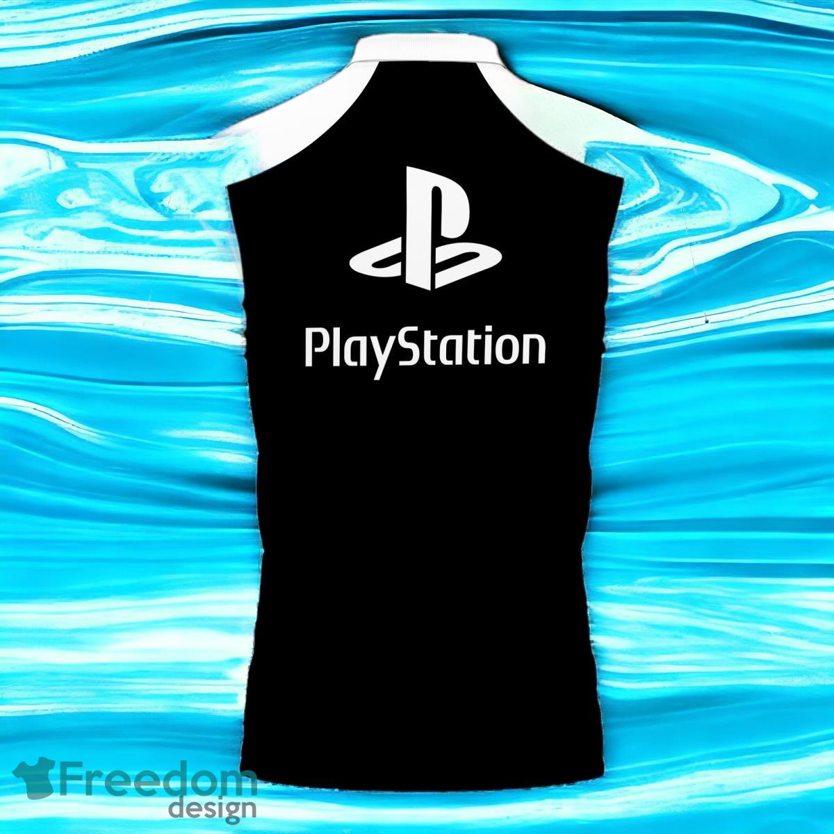 3D Printed Playstation White Sleeve Polo Shirt Style Gift For Men And Women image 3D Printed Playstation White Sleeve Polo Shirt Style Gift For Men And Women Product Photo 2