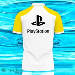3D Printed Playstation Yellow Sleeve Polo Shirt Style Gift For Men And Women Product Photo 2