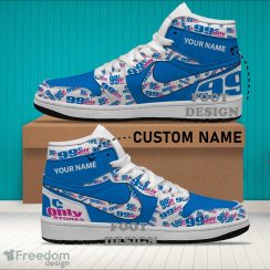 99 Cents Only Stores Brand Logo Custom Name Air Jordan Hightop Shoes For Sneakers Fans - 99 cents only stores Logo Personalized Air Jordan Hightop Shoes Photo 2