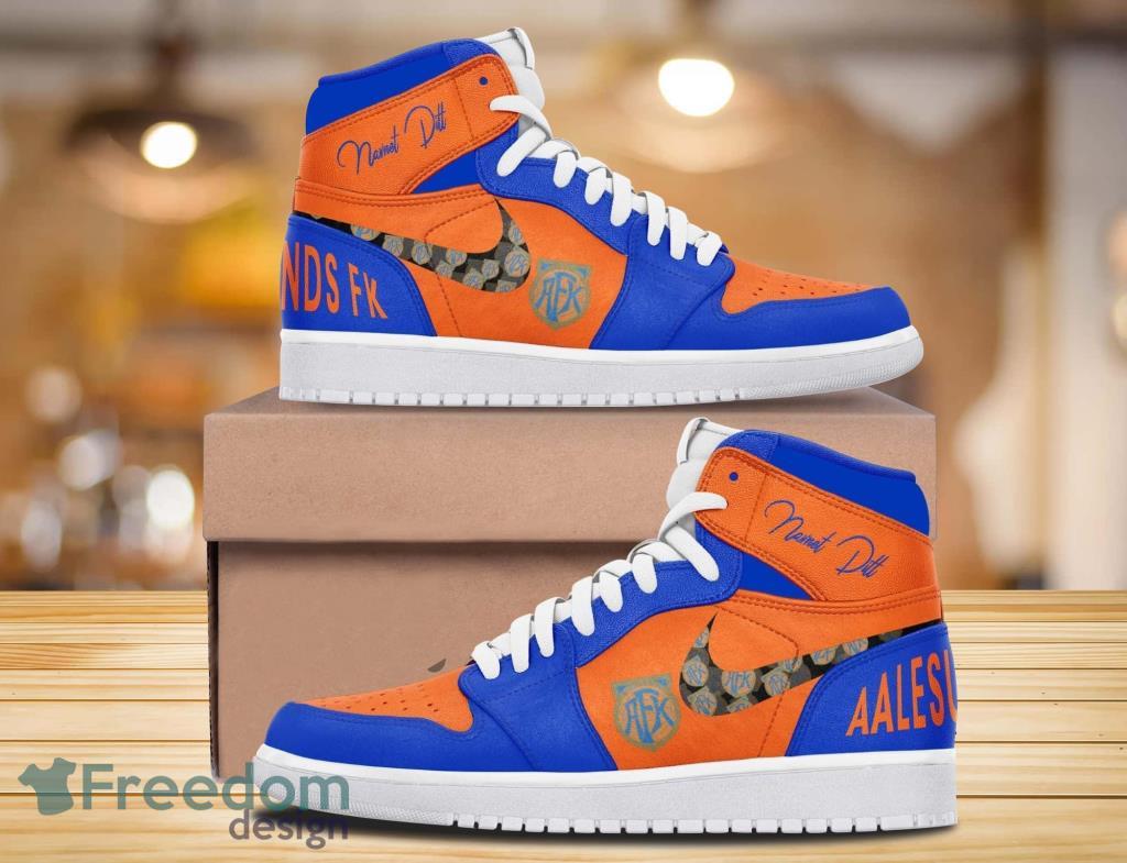 Aalesunds Fotballklubb Eliteserien Air Jodan 1 High Top Sneaker image Aalesunds Fotballklubb Eliteserien Air Jodan 1 High Top Sneaker Product Photo 1