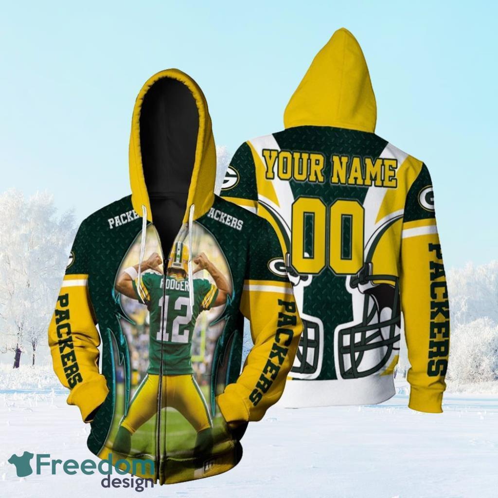 Aaron Charles Rodgers 12 Green Bay Packers Nfc North Champions Super Bowl 2021 Personalized Zip Hoodie 3D All Over Print image Aaron Charles Rodgers 12 Green Bay Packers Nfc North Champions Super Bowl 2021 Personalized Zip Hoodie 3D All Over Print Product Photo 1