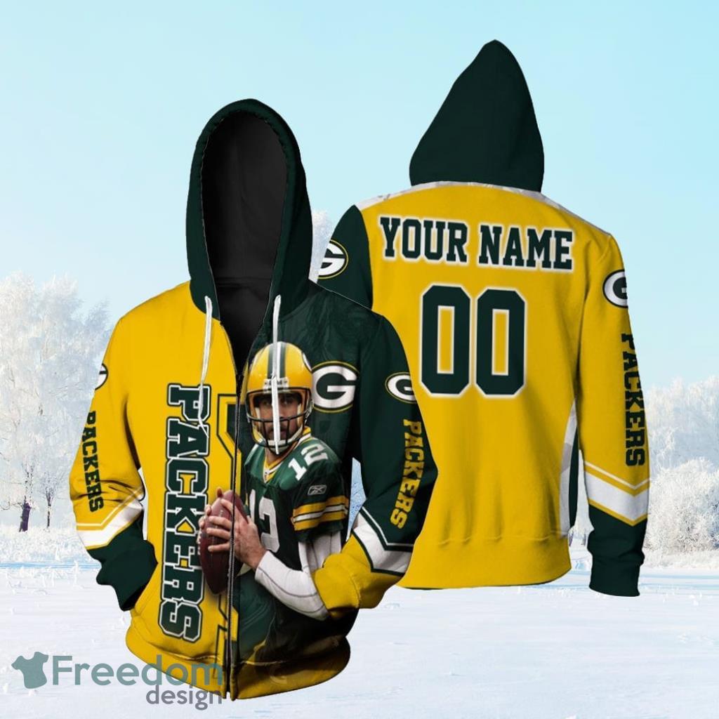 Aaron Rodgers 12 Green Bay Packers Nfl 2020 Season Champion Thanks Super Bowl Personalized Zip Hoodie 3D All Over Print image Aaron Rodgers 12 Green Bay Packers Nfl 2020 Season Champion Thanks Super Bowl Personalized Zip Hoodie 3D All Over Print Product Photo 1