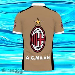 AC Milan Brown 3D Printed Polo Shirt Style Gift For Men And Women Product Photo 2