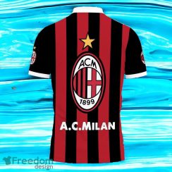 AC Milan Red 3D Printed Polo Shirt Style Gift For Men And Women Product Photo 2