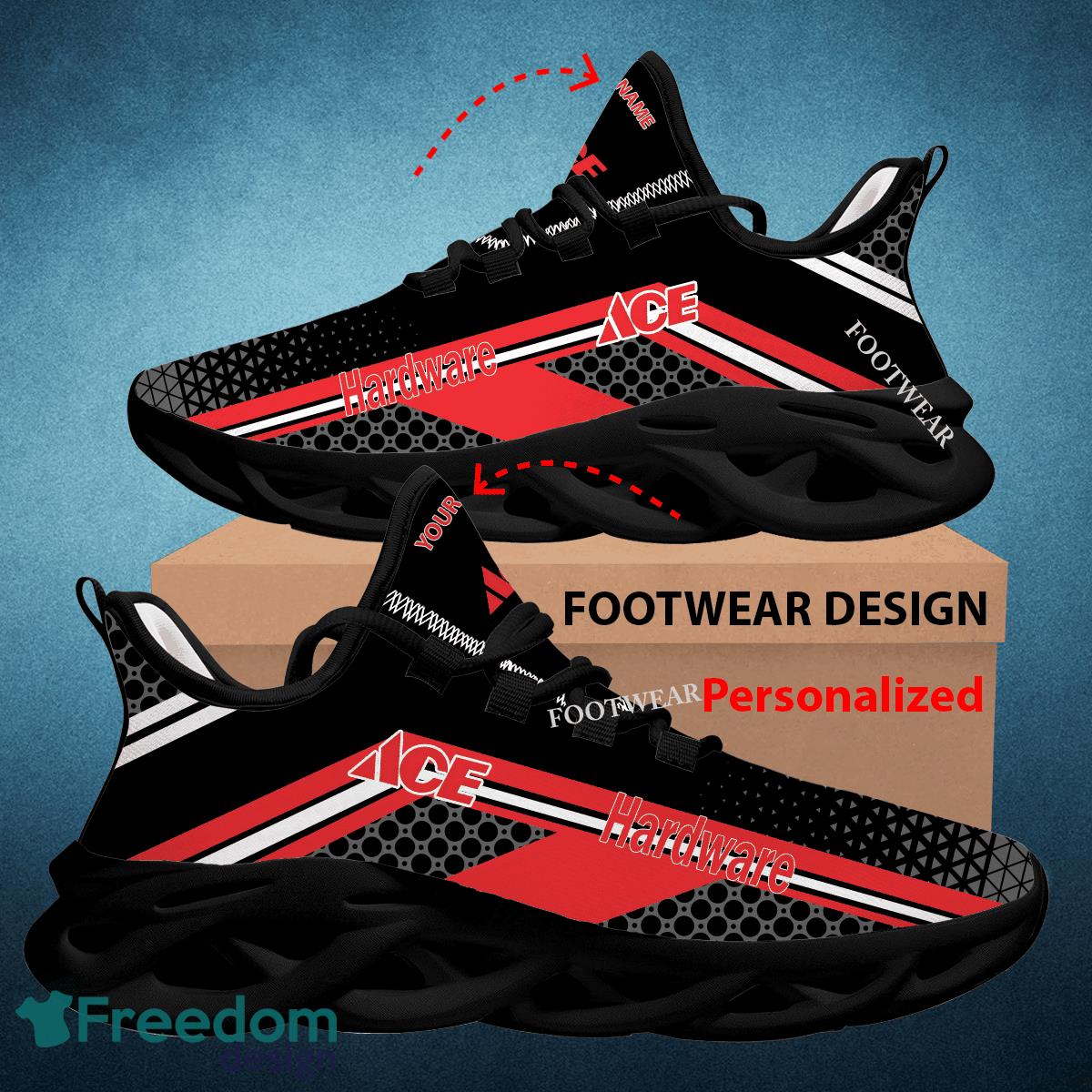 ACE HARDWARE Logo Personalized Max Soul Shoes For Men Women Sport Sneaker Exclusive Fans image ACE HARDWARE Logo Personalized Max Soul Shoes For Men Women Sport Sneaker Exclusive Fans - ACE HARDWARE Logo Personalized Chunky Shoes Photo 2