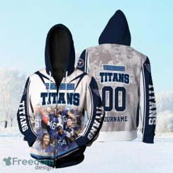 Afc South Division Super Bowl 2021 Tennessee Titans Personalized Zip Hoodie 3D All Over Print