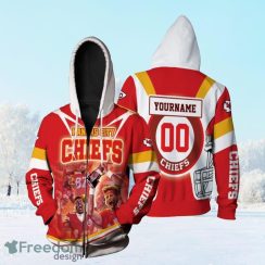 Afc West Division Champions Kansas City Chiefs Super Bowl 2021 Personalized Zip Hoodie 3D All Over Print