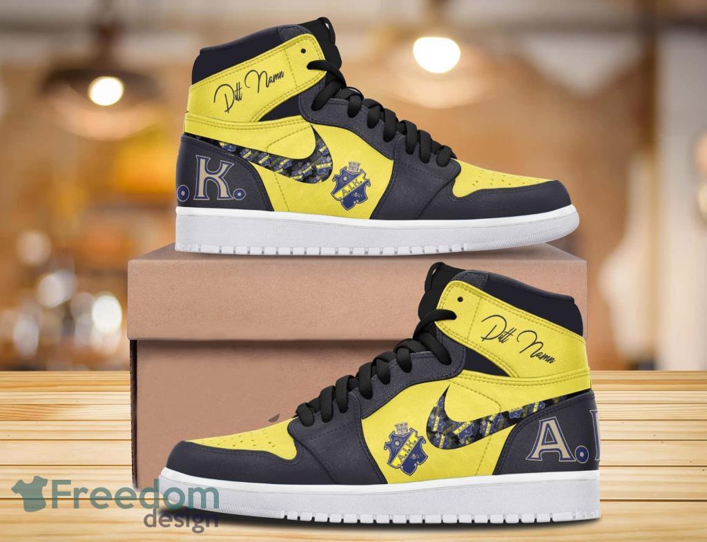 AIK IF SHL och HockeyAllsvenskan Air Jodan 1 High Top Sneaker image AIK IF SHL och HockeyAllsvenskan Air Jodan 1 High Top Sneaker Product Photo 1