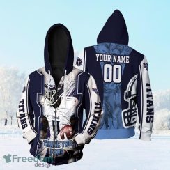 A.J Brown 11 Tennessee Titans Afc South Champions Super Bowl 2021 Personalized Zip Hoodie 3D All Over Print