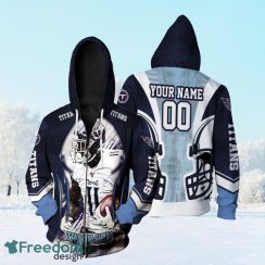 A.J.Brown Tennessee Titans Super Bowl 2021 Afc South Champions Personalized Zip Hoodie 3D All Over Print