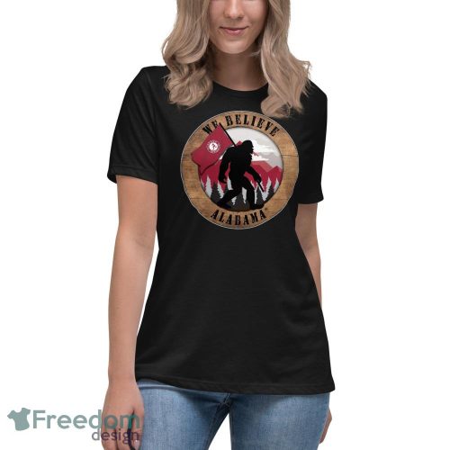 Alabama Bigfoot We Believe T-Shirt, Hoodie, Sweatshirt - Women's Relaxed Short Sleeve Jersey Tee