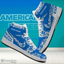 American Express Brand Logo Custom Name Air Jordan Hightop Shoes For Sneakers Fans American Express Brand Logo Custom Name Air Jordan Hightop Shoes For Sneakers Fans