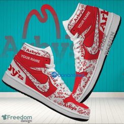 Arby’s Brand Logo Custom Name Air Jordan Hightop Shoes For Sneakers Fans Arby’s Brand Logo Custom Name Air Jordan Hightop Shoes For Sneakers Fans