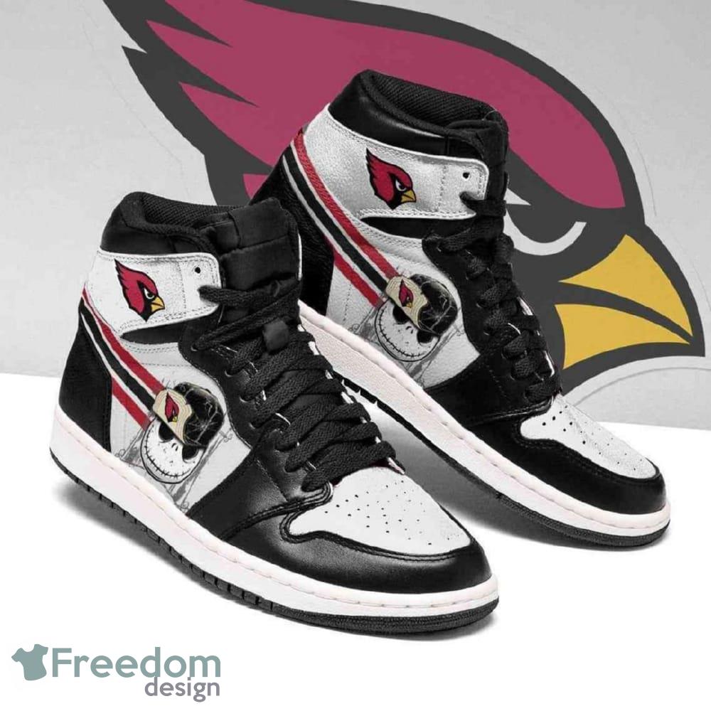 Arizona CardinaIs NFL Football Jack Skellington Air Jordan Hightop Shoes image Arizona CardinaIs NFL Football Jack Skellington Air Jordan Hightop Shoes - Arizona CardinaIs NFL Football Jack Skellington Air Jordan Hightop Shoes