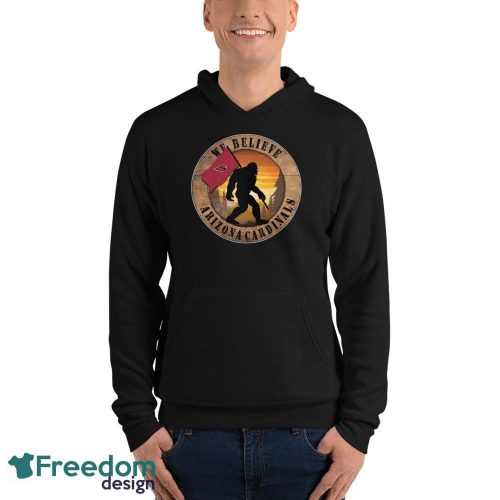 Arizona Cardinals Bigfoot We Believe T-Shirt, Hoodie, Sweatshirt - Unisex Fleece Pullover Hoodie