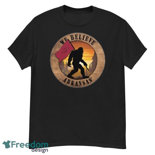 Arkansas Bigfoot We Believe T-Shirt, Hoodie, Sweatshirt - G500 Men’s Classic T-Shirt