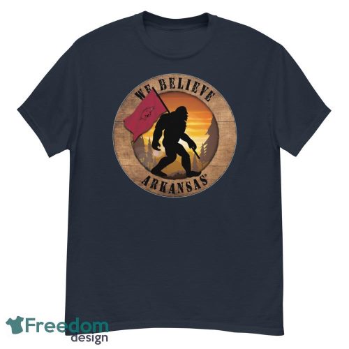 Arkansas Bigfoot We Believe T-Shirt, Hoodie, Sweatshirt - G500 Men’s Classic T-Shirt-1