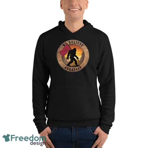 Arkansas Bigfoot We Believe T-Shirt, Hoodie, Sweatshirt - Unisex Fleece Pullover Hoodie