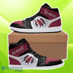 Arkansas State Red Wolves 2-NCAA Air Jordan Hightop Shoes For Men Women Gifts New Sport Sneakers For Fans