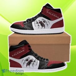 AtIanta FaIcons 2 NFL Air Jordan Hightop Shoes For Men Women Gifts New Sport Sneakers For Fans