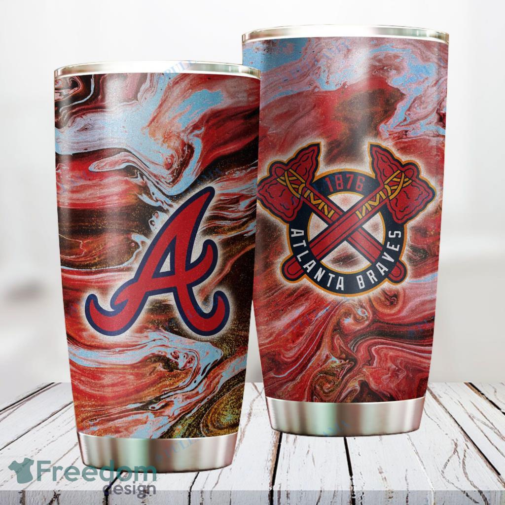 Atlanta Braves Stainless Steel Tumbler Best Gift image Atlanta Braves Stainless Steel Tumbler Best Gift Product Photo 1