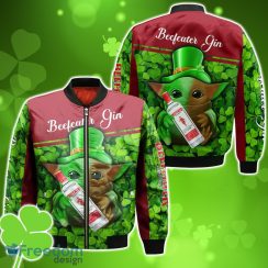 Beefeater Gin Baby Yoda St Patrick’s Day Bomber 3D For Men Women