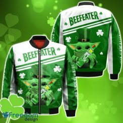 Beefeater Gin Irish St Patrick Day Baby Yoda Bomber 3D For Men Women