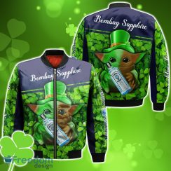 Bombay Sapphire Baby Yoda St Patrick’s Day Bomber 3D For Men Women
