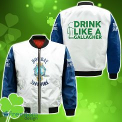 Bombay SapphireDrink Like A Gallagher Patrick Day Bomber 3D For Men Women
