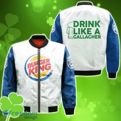 Burger King Drink Like A Gallagher Patrick Day Bomber 3D For Men Women