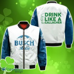 Busch Latte Drink Like A Gallagher Patrick Day Bomber 3D For Men Women