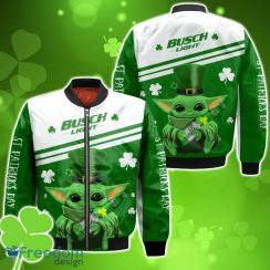 Busch Light Irish St Patrick Day Baby Yoda Bomber 3D For Men Women