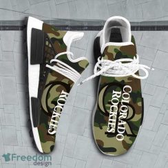 Camo Camouflage Colorado Rockies MLB Sport Teams NMD Human Race Shoes Running Shoes For Men And Women