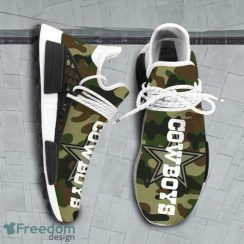 Camo Camouflage Dallas Cowboy Nfl Nmd Human Race Sneakers  For Men And Women