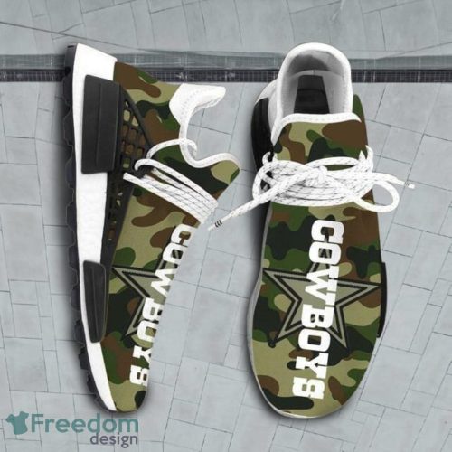 Camo Camouflage Dallas Cowboy Nfl Nmd Human Race Sneakers For Men And Women Product Photo 1