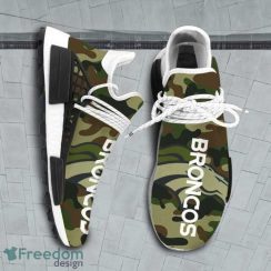 Camo Camouflage Denver Broncos Nfl Nmd Human Race Sneakers For Men And Women