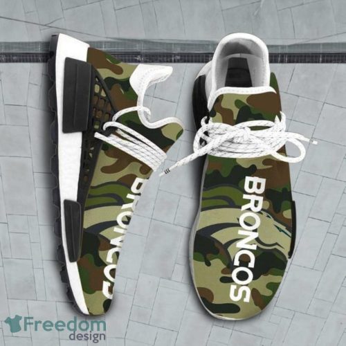 Camo Camouflage Denver Broncos Nfl Nmd Human Race Sneakers For Men And Women Product Photo 1