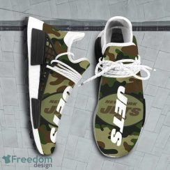 Camo Camouflage New York Jets NFL NMD Human Race Sneakers Running Shoes For Men And Women