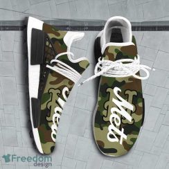 Camo Camouflage New York Mets MLB Sport Teams NMD Human Race Shoes Running Shoes For Men And Women