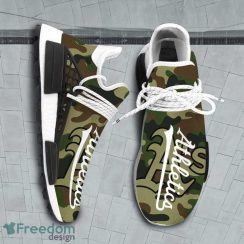 Camo Camouflage Oakland Athletics MLB Sport Teams NMD Human Race Shoes Running Shoes For Men And Women