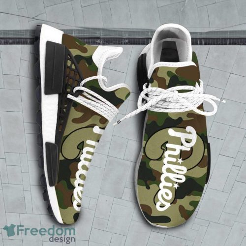 Camo Camouflage Philadelphia Phillies MLB Teams NMD Human Race Shoes Running Shoes Product Photo 1