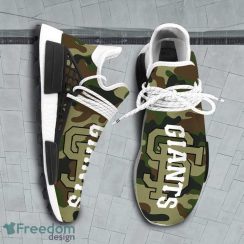 Camo Camouflage San Francisco Giants MLB Team NMD Human Race Shoes