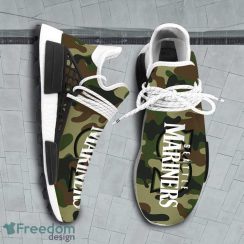 Camo Camouflage Seattle Mariners MLB Sport Teams NMD Human Race Shoes Running Shoes For Men And Women